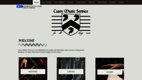 What Caseymusicservice.com website looked like in 2020 (4 years ago)