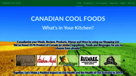 What Canadiancoolfoods.com website looked like in 2020 (4 years ago)