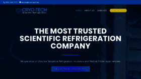 What Cryo-tech.net website looked like in 2020 (4 years ago)