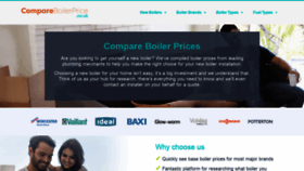 What Compare-boiler-price.co.uk website looked like in 2020 (4 years ago)