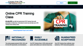 What Courseforcpr.com website looked like in 2020 (4 years ago)