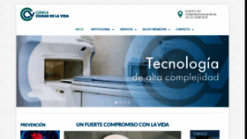 What Clinicaciudaddelavida.com website looked like in 2020 (4 years ago)