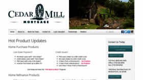 What Cedarmillmtg.com website looked like in 2020 (4 years ago)