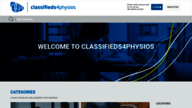 What Classifieds4physios.com.au website looked like in 2020 (4 years ago)