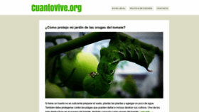 What Cuantovive.org website looked like in 2020 (4 years ago)