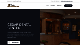What Cedardentalcenter.com website looked like in 2020 (4 years ago)
