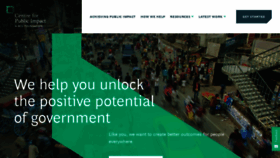 What Centreforpublicimpact.org website looked like in 2020 (4 years ago)