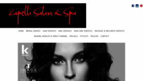 What Capellisalonandspa.com website looked like in 2020 (4 years ago)