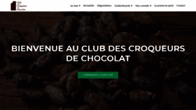 What Croqueurschocolat.com website looked like in 2020 (4 years ago)