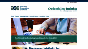 What Credentialinginsights.org website looked like in 2020 (4 years ago)