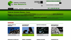 What Chatarrasycontenedoresmarquina.com website looked like in 2020 (4 years ago)