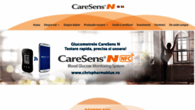 What Caresens.ro website looked like in 2020 (4 years ago)