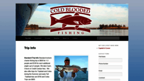 What Coldbloodedfishing.com website looked like in 2020 (4 years ago)