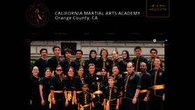 What Californiamartialarts.com website looked like in 2020 (4 years ago)