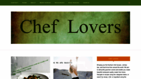 What Cheflovers.com website looked like in 2020 (4 years ago)