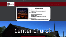 What Center-umc.org website looked like in 2020 (4 years ago)