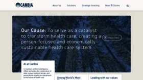 What Cambiahealth.com website looked like in 2020 (5 years ago)