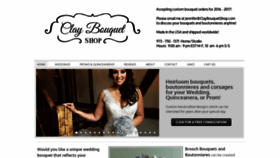 What Claybouquetshop.com website looked like in 2020 (4 years ago)