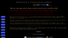 What Corvetteusa.com website looked like in 2020 (4 years ago)