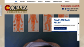 What Cortezchiropractic.com website looked like in 2020 (4 years ago)