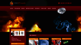 What Cepi-incendie.fr website looked like in 2020 (4 years ago)