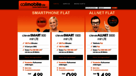 What Callmobile.de website looked like in 2020 (4 years ago)