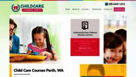 What Childcarecoursesinperth.com.au website looked like in 2020 (4 years ago)