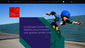 What Caissedesdepots.fr website looked like in 2020 (4 years ago)