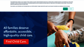 What Childcareaware.org website looked like in 2020 (4 years ago)