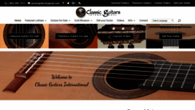 What Classicguitar.com website looked like in 2020 (4 years ago)