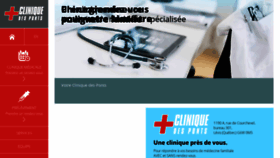 What Cliniquedesponts.com website looked like in 2020 (4 years ago)