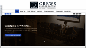 What Crewschiropractic.com website looked like in 2020 (4 years ago)