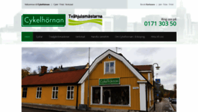 What Cykelhornan.se website looked like in 2020 (4 years ago)