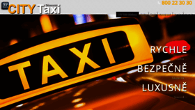 What Citytaxiol.cz website looked like in 2020 (4 years ago)