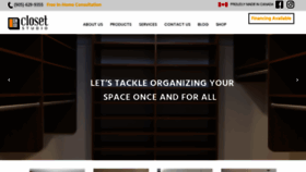What Closetstudio.ca website looked like in 2020 (5 years ago)