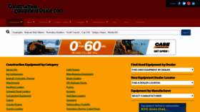 What Constructionequipmentguide.com website looked like in 2020 (4 years ago)