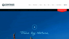 What Constancehotels.com website looked like in 2020 (4 years ago)