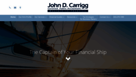 What Carriggcpa.com website looked like in 2020 (4 years ago)