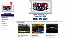 What Claytons.glass website looked like in 2020 (4 years ago)