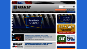 What Creasp.org.br website looked like in 2020 (4 years ago)