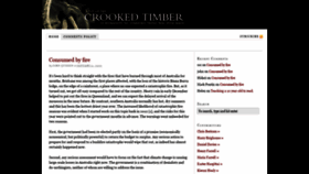 What Crookedtimber.org website looked like in 2020 (4 years ago)
