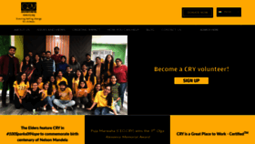 What Cry.org website looked like in 2020 (4 years ago)