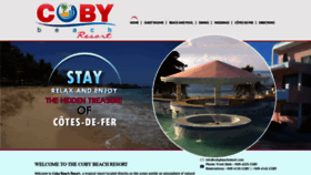 What Cobybeachresort.com website looked like in 2020 (4 years ago)