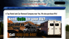 What Cash4usedcarsaz.com website looked like in 2020 (4 years ago)