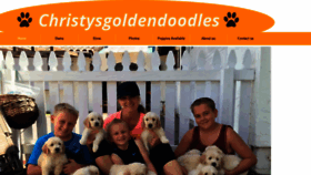 What Christysgoldendoodles.net website looked like in 2020 (4 years ago)