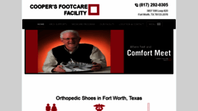 What Coopersfootcare.com website looked like in 2020 (4 years ago)