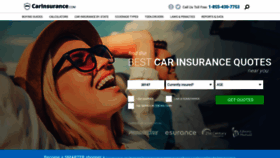 What Carinsurance.com website looked like in 2020 (4 years ago)