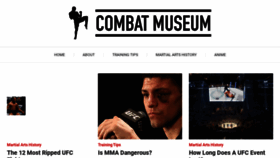 What Combatmuseum.com website looked like in 2020 (4 years ago)