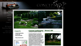 What Conceptlandscaping.com website looked like in 2020 (4 years ago)