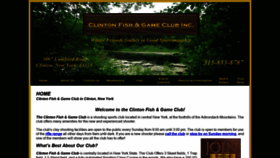 What Clintonfishandgameclub.com website looked like in 2020 (4 years ago)